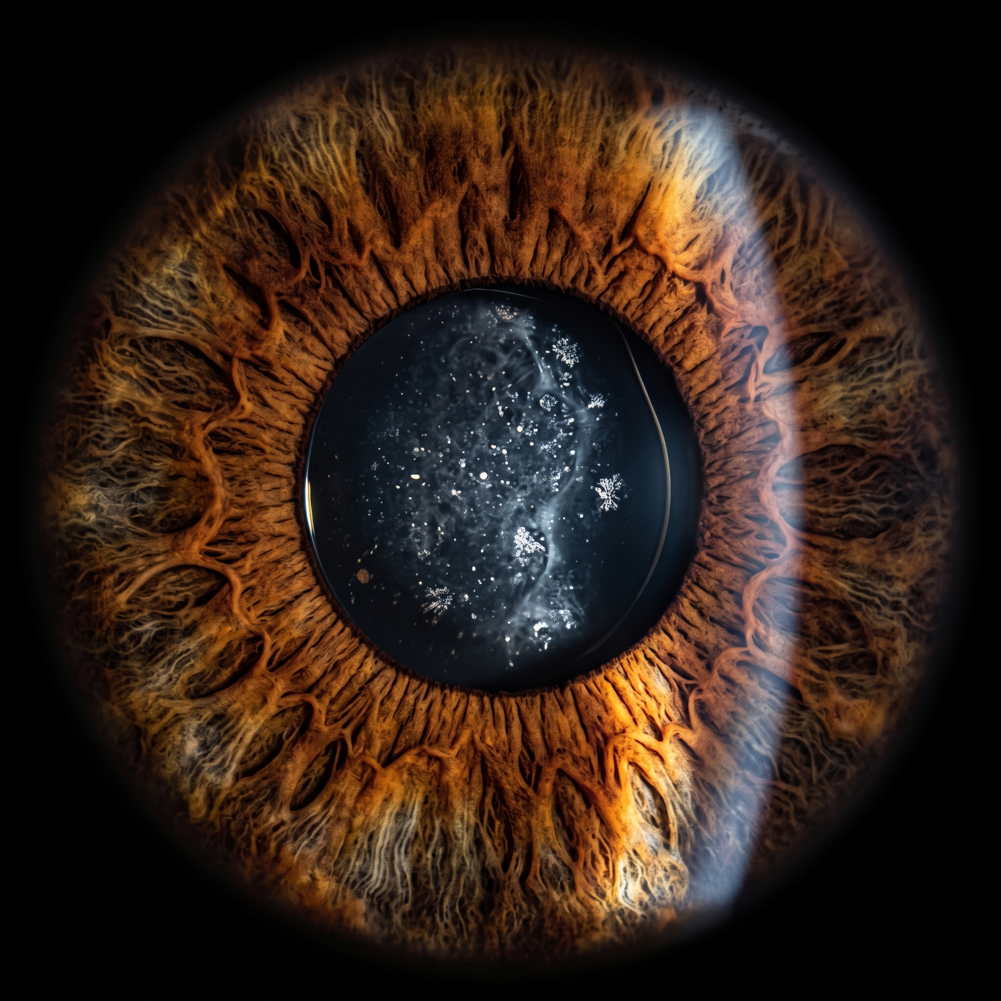 Illustrazione di una lente intraoculare con opacizzazione capsulare posteriore