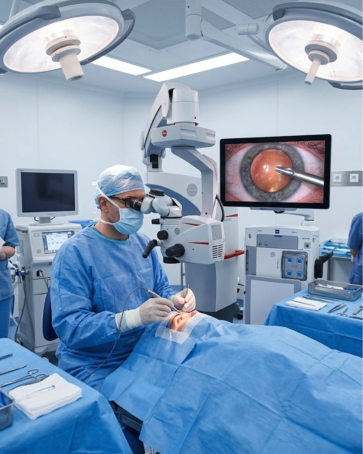 Facoemulsificazione · intervento di cataratta in sala operatoria · Dott. Silvestro Caputo a Firenze ed Empoli