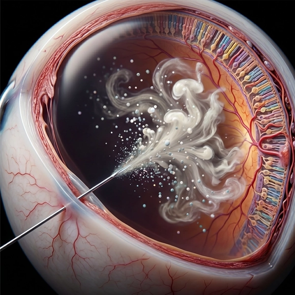 Iniezioni intravitreali — maculopatia, edema, retinopatia diabetica