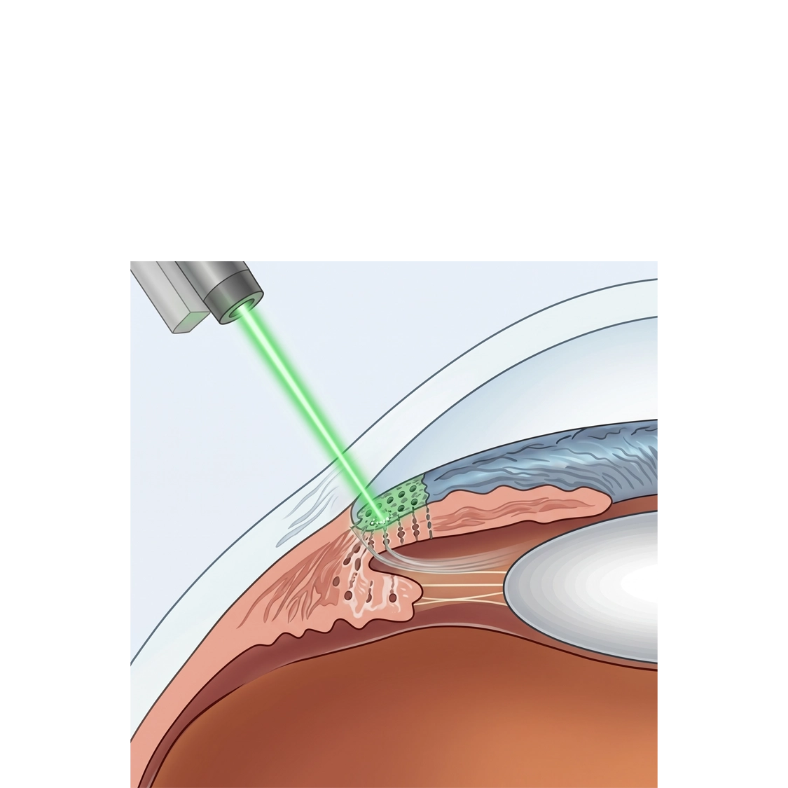 Trabeculoplastica selettiva SLT — laser per glaucoma e pressione oculare