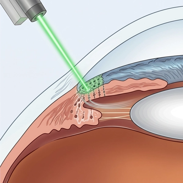 Trabeculoplastica selettiva SLT — laser per glaucoma e pressione oculare