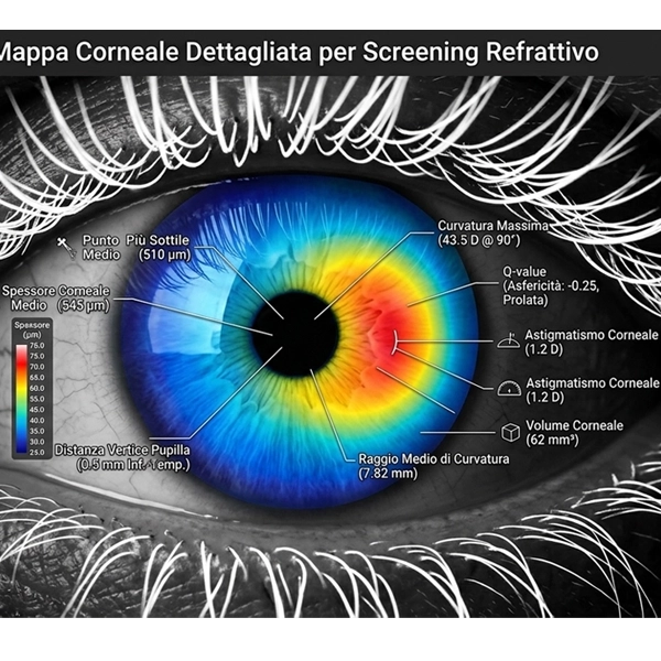 Mappa corneale — topografia, chirurgia refrattiva e cheratocono