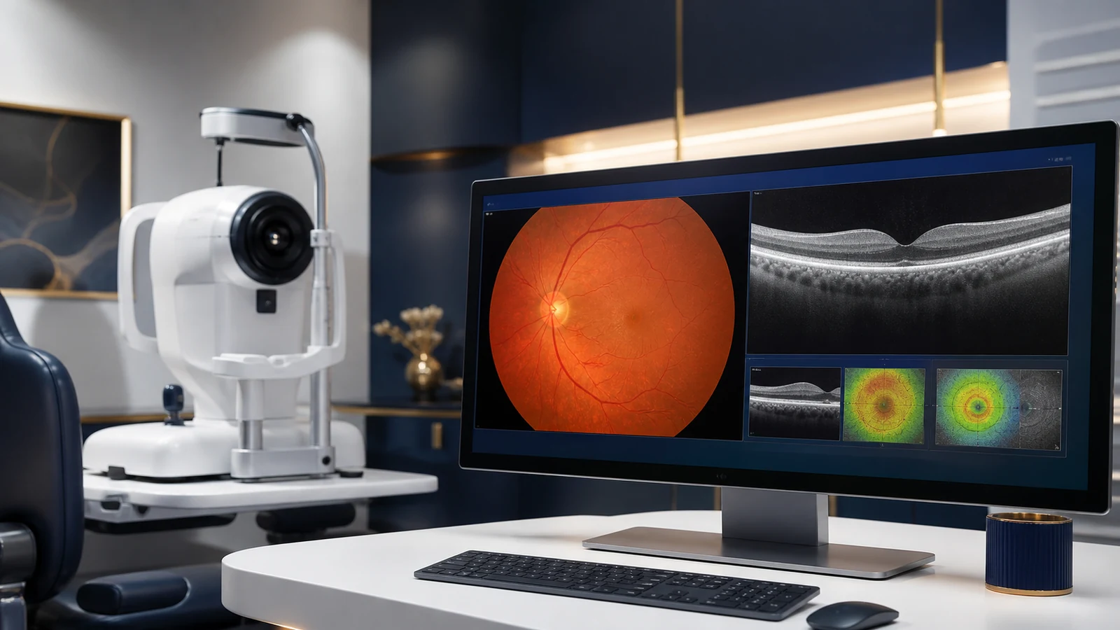 Strumentazione per lo studio della retina e immagini diagnostiche oculari