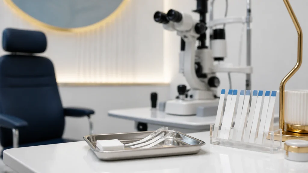 Strisce per il test di Schirmer nella valutazione della superficie oculare